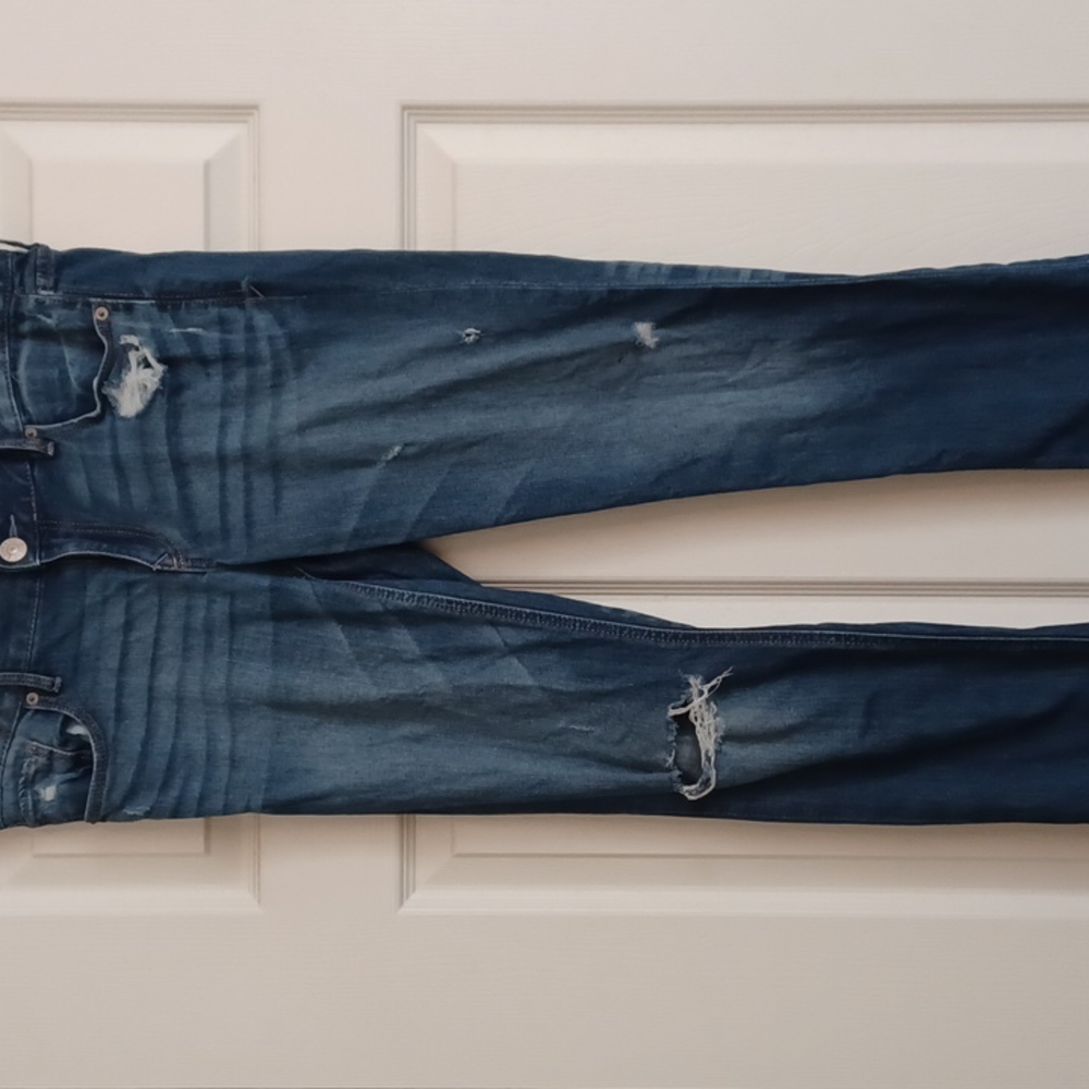 Express jeans ripped distressed low-rise skinny Stella Jean size 6